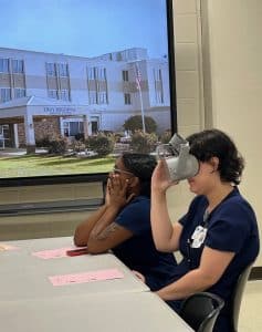 a person sitting at a table